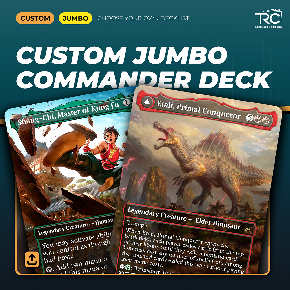 Custom Jumbo Commander Deck