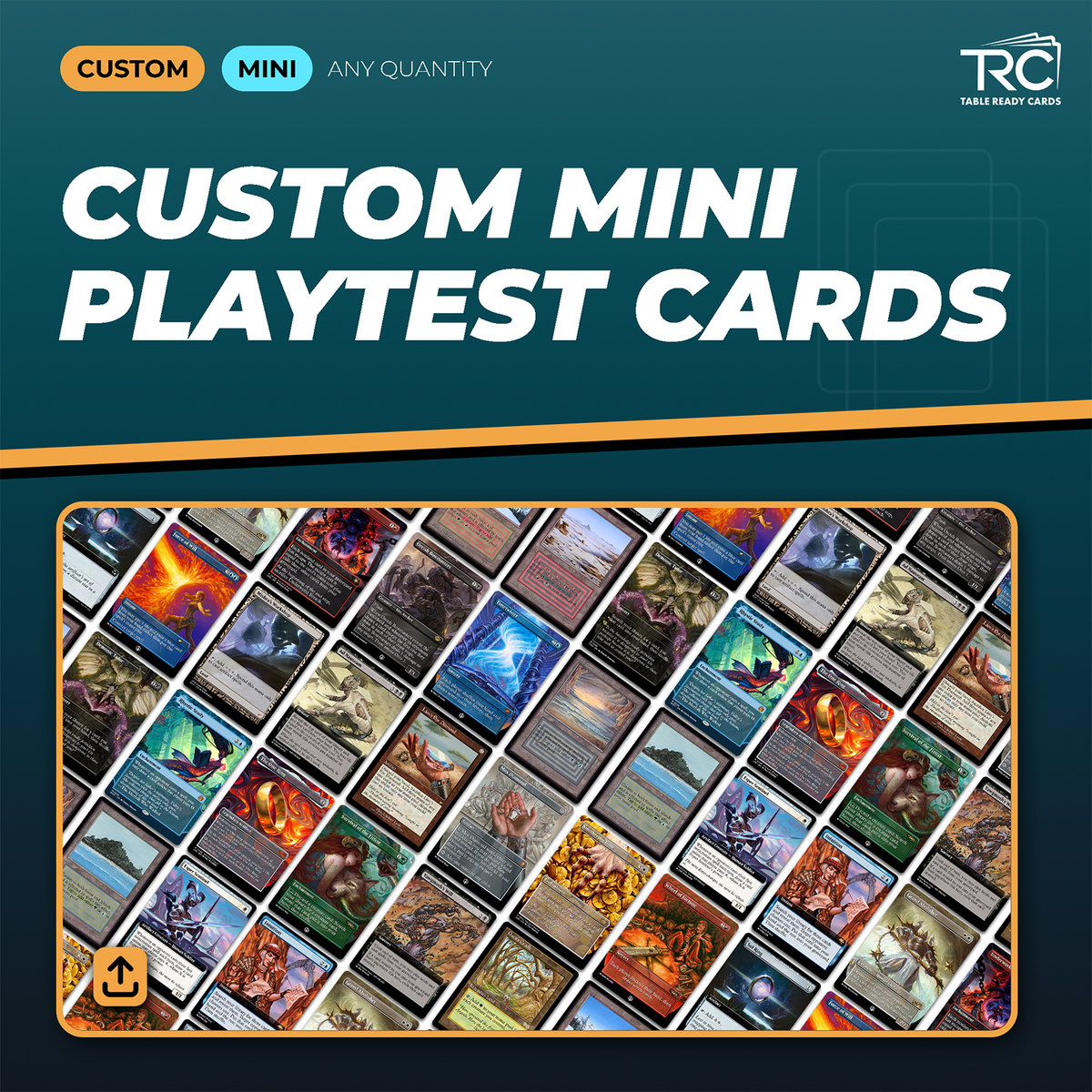 Custom Mini Playtest Cards (Any Quantity)